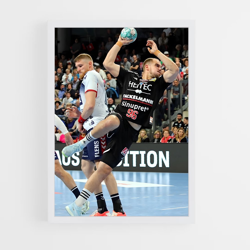 Poster passion sport – affiche Handball (vue 3)